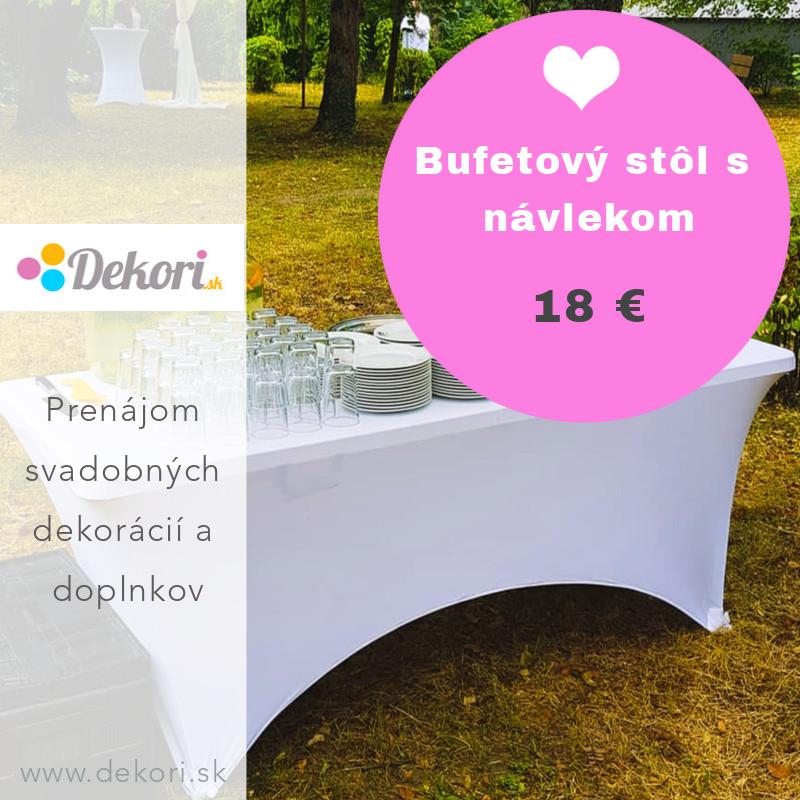 Sladký kútik / Candy bar - Bufetový stôl s návlekom - biely

www.dekori.sk/product-page/bufetový-stôl-s-návlekom-biely