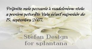 pozvanka ku svadobnemu stolu