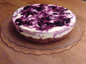 Borůvkový cheese cake
