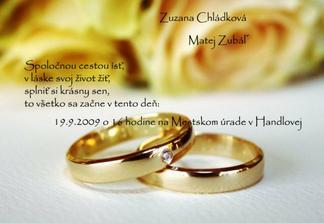 nase oznamenie