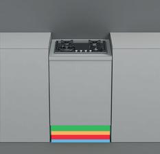Varný panel by mal byť umiestnený 13cm pod úrovňou pracovnej dosky