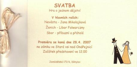 naše oznámení