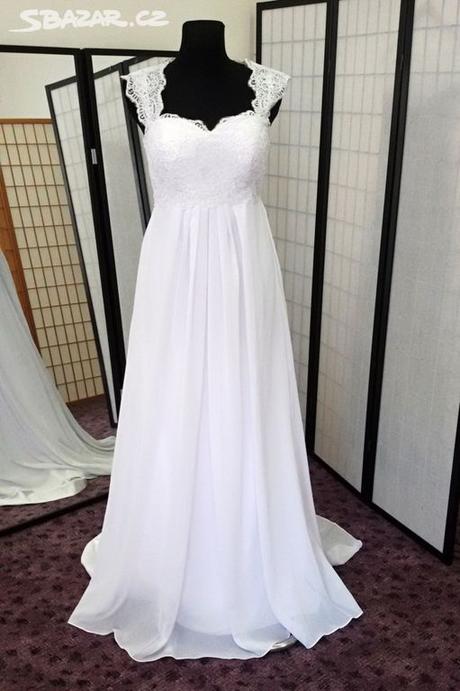 Nové svatební těhotenské šaty M-xl - Obrázek č. 2