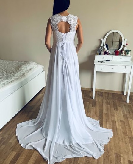 Nové svatební těhotenské šaty M-xl - Obrázek č. 4