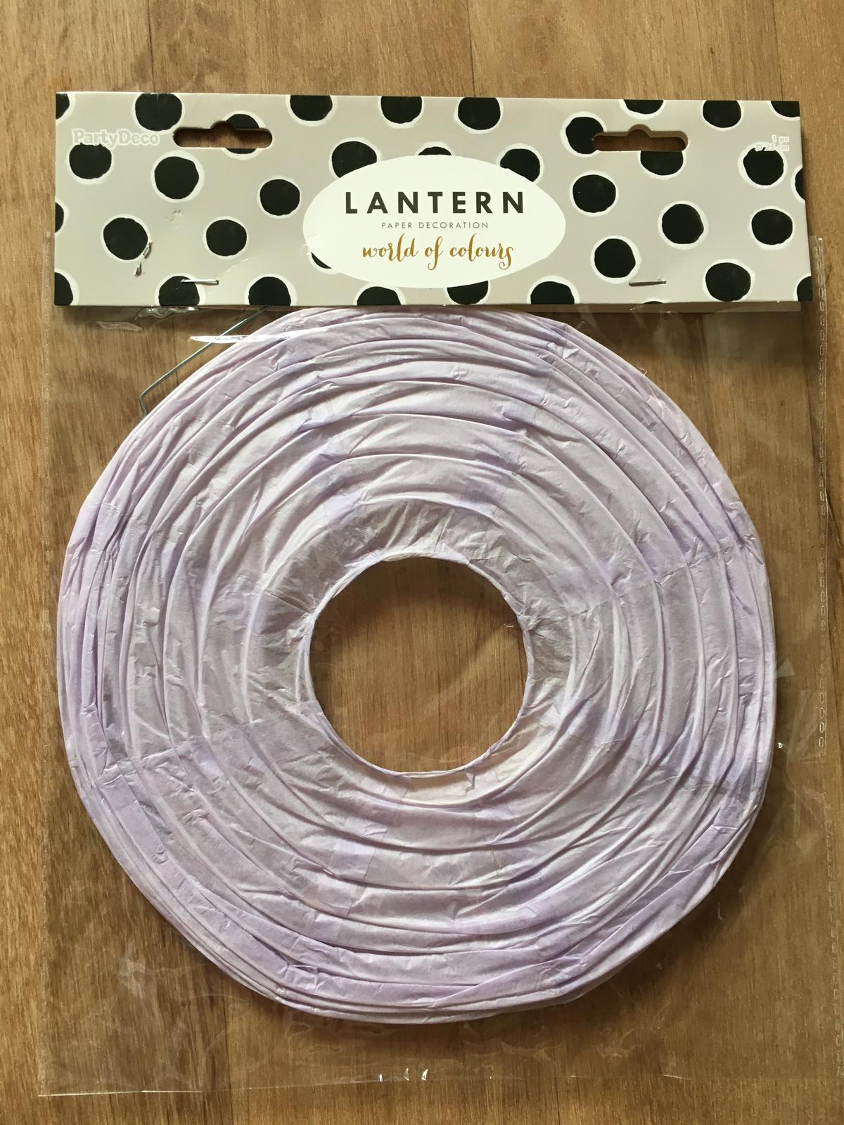 Papírový lampion světle fialový lila levandulový 8 ks průměr 25 cm - Obrázek č. 1