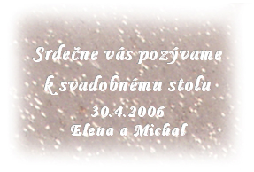 a takto vyzeraju nase pozvanky k stolu