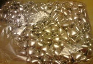 Silver chocolate wedding favours
