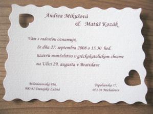 ďalšie z našich oznámení...vlastná výroba