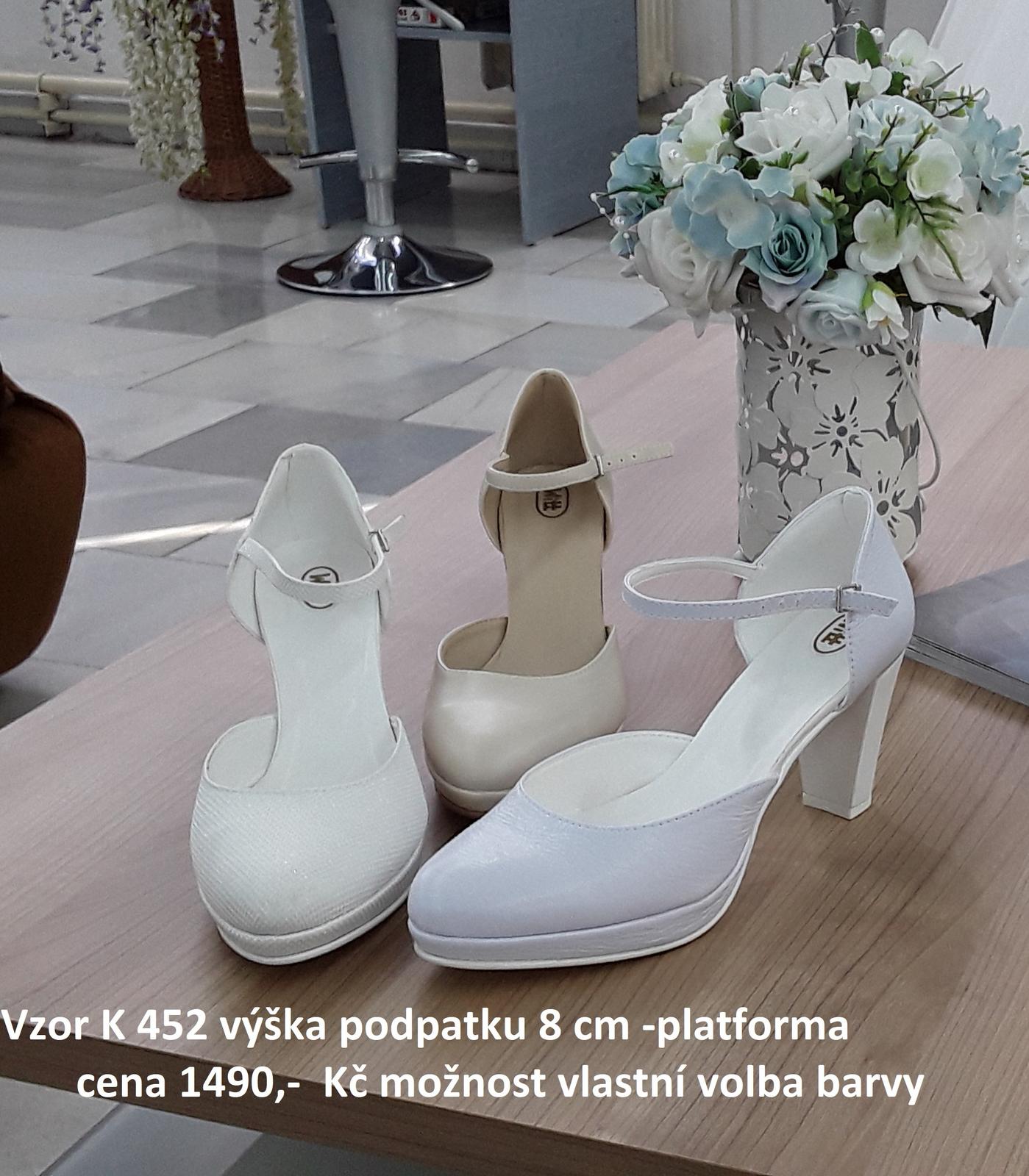 Svatební obuv na platformě - Obrázek č. 1