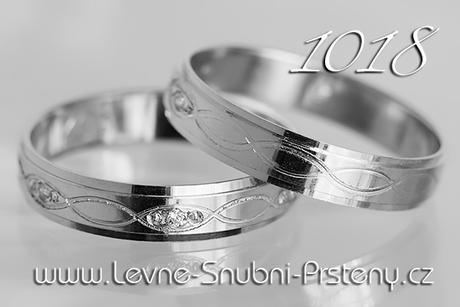 Snubní prsteny LSP 1018b + briliant, zlato 14 kar. - Obrázek č. 1