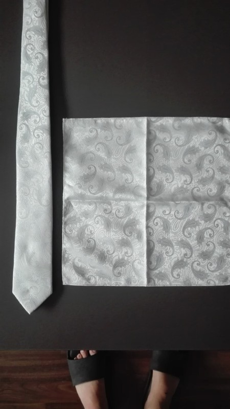 Svatební kravata a kapesníček CIAO di Max Tara - Obrázek č. 2