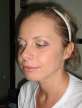 moja skuska makeupu :), budem krasna, ze?:)