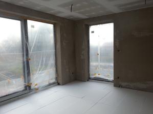 sadrokartony hotovy a polozen polystiren pod beton...