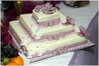 super torta ale v svetlejšej ružovej farbe