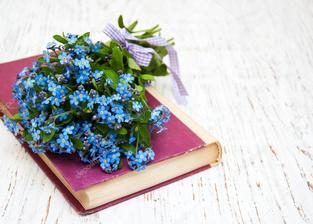 Možná se při cestě k oltáři spokojím "jenom" s mými milovanými pomněnkami...světle modré prvky se určitě objeví i na mých svatebních šatech a ani ženich nebude ušetřen.