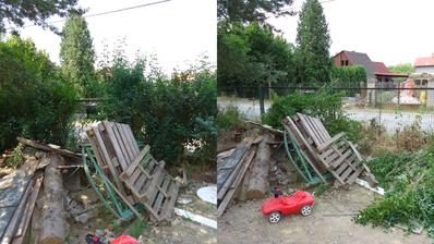 Živý plot bohužel překážel stavbě neživého