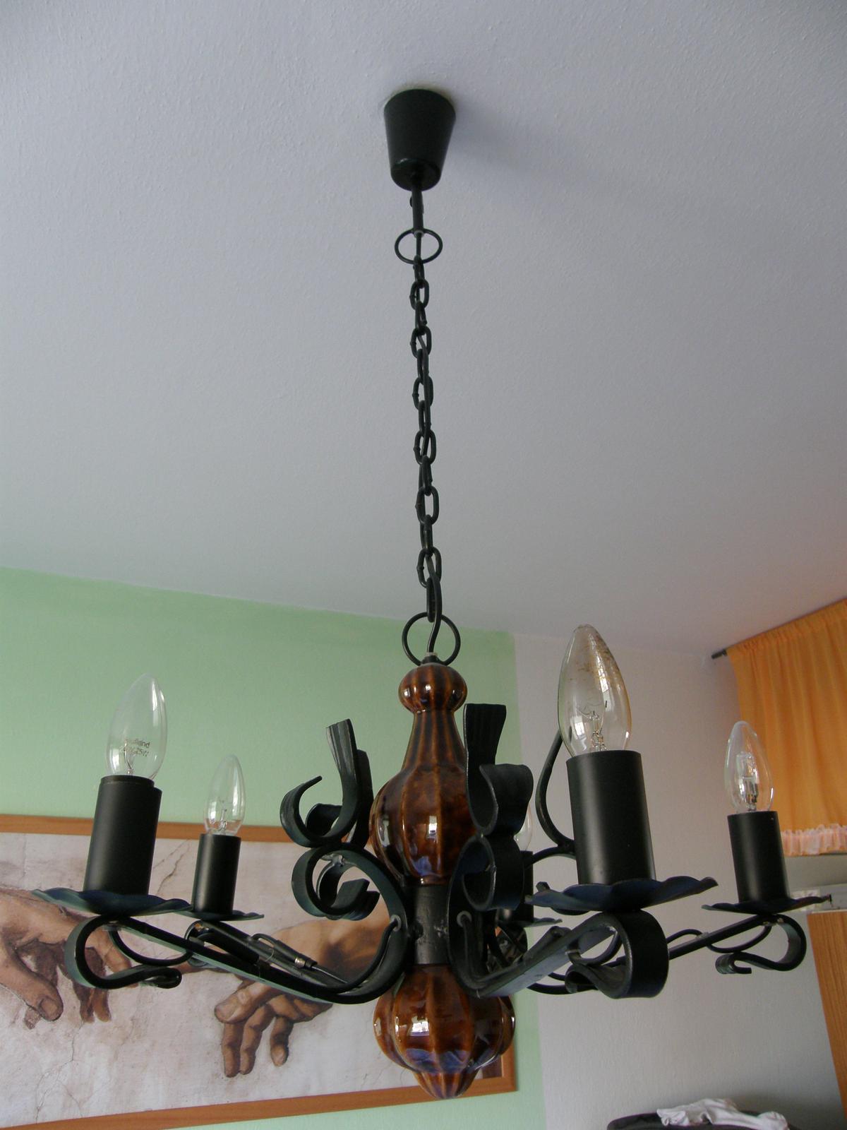 Luster+nástenná lampička - Obrázok č. 1