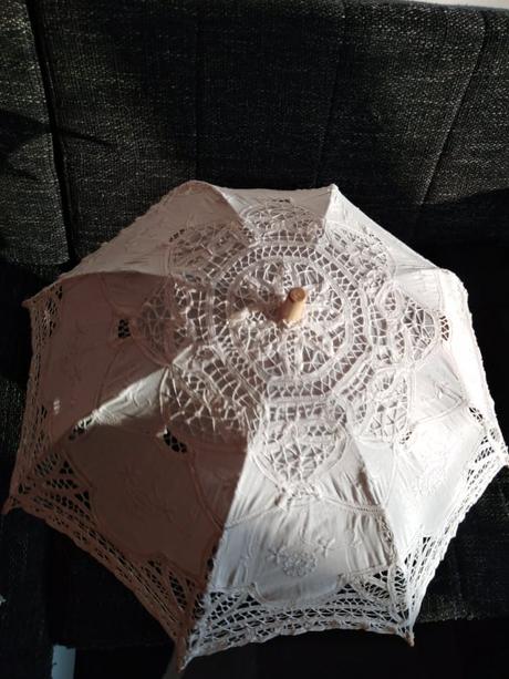 Deštník krajkový + vějíř - Obrázek č. 2