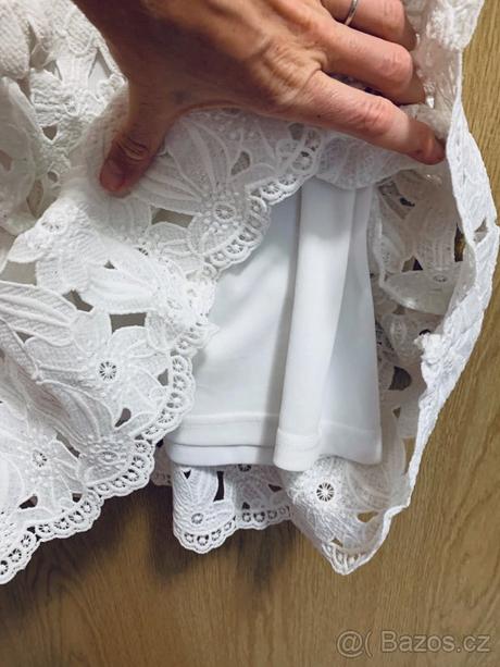 Bílé krajkové šaty Orsay, popůlnoční šaty nejen pro nevěstu vel 34 - Obrázek č. 2