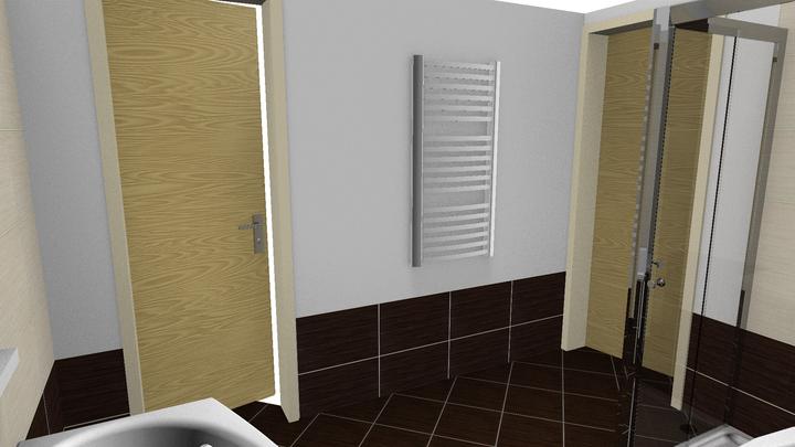 Koupelna live - Vymalovali byste za žebříkem na bílo, nebo na krémovo jako jsou obklady?