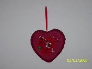 moje hand made srdiecko na stenu v restauracii