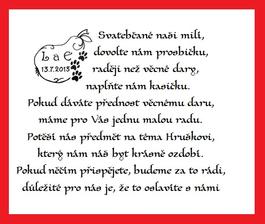 Prosba o finanční příspěvek.