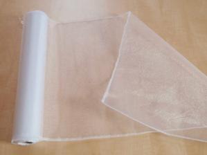 biela organza