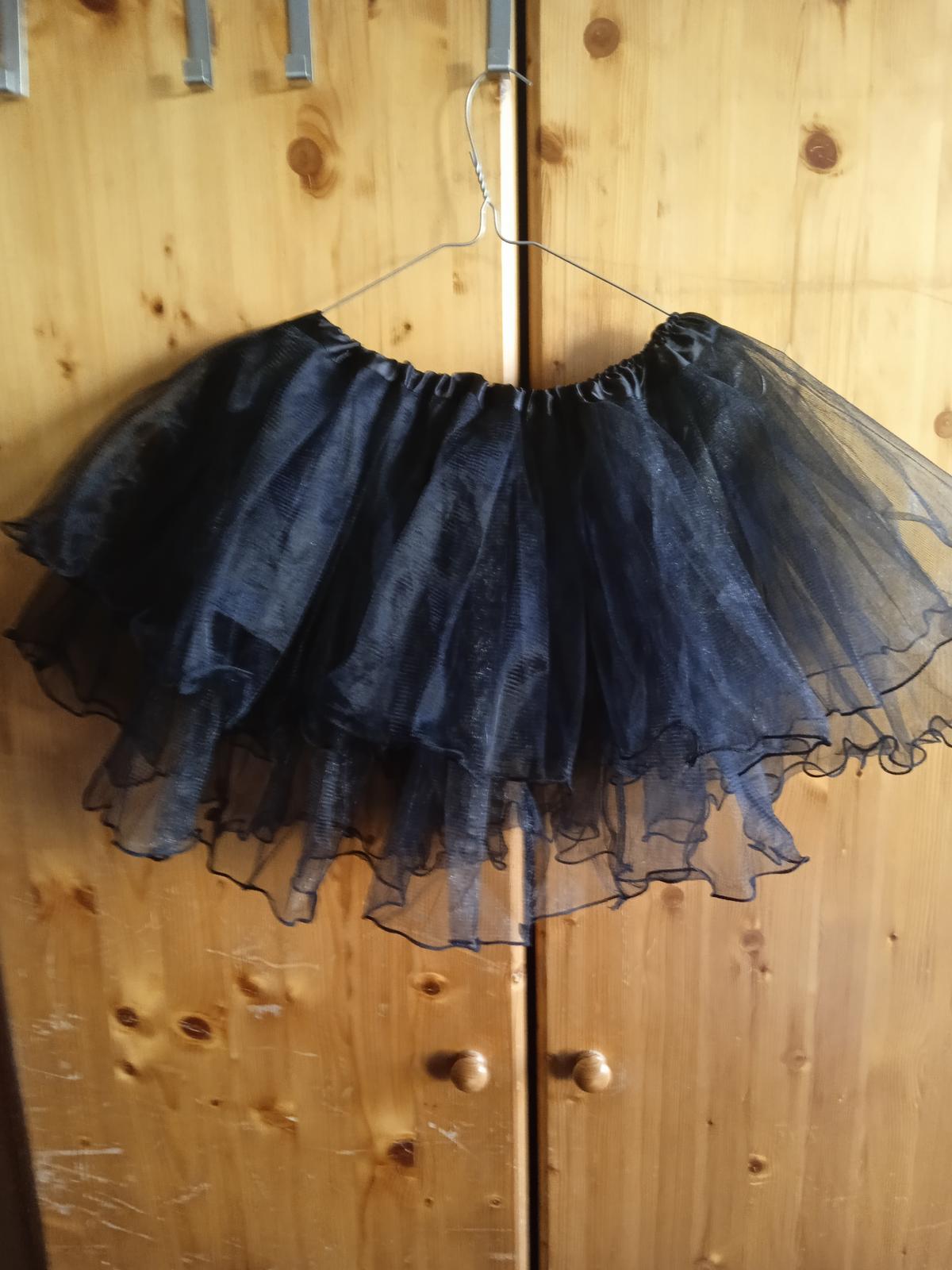 Nadýchaná černá dvouvrstvá tutu sukně - nepoužitá - Obrázek č. 1