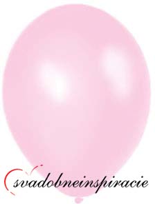 perleťové balóniky ružové 20 ks - Obrázok č. 1