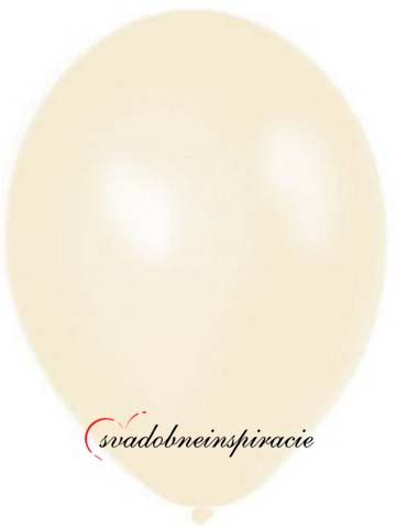 Perleťové balóniky smotanové 20 ks - Obrázok č. 1