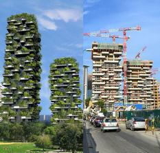 Bosco Verticale vyrasta uprostred Milana