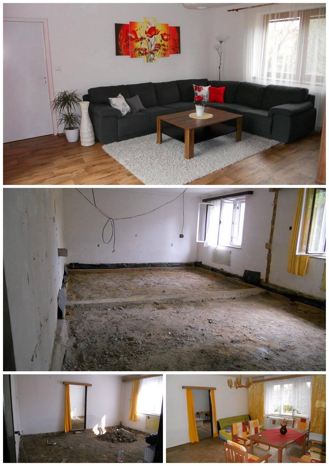 Obývací pokoj před a po - Obrázek č. 1