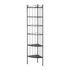 RÖNNSKÄR Rohový policový diel, čierna-Šírka: 37 cm Hĺbka: 37 cm Výška: 176 cm- € 39,99