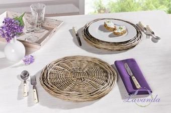 Prútená podložka horúce veci, misu, taniere-Priemer 35 cm- 5,94e