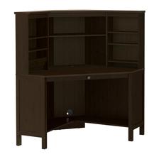 HEMNES Rohový pracovný stôl, čierno-hnedá € 299