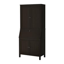 HEMNES Pracovisko, čierno-hnedá € 338