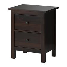 HEMNES Komoda, 2 zásuvky, čierno-hnedá € 79,90