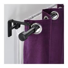 RÄCKA / HUGAD Kombin. dvojitej tyče na závesy, čierna € 18,59- Rozmery-210-385cm