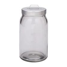 BURKEN Dóza s vrchnákom, číre sklo, hliník 1,1l -€ 1,99