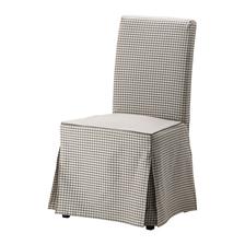 HENRIKSDAL Poťah na stoličku, dlhý, Sågmyra šedá, károvaný € 19,90