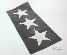 Veľká bavlnena kúpelňová predložka Hviezdy šedá, 70 x 150 cm ,30,48 EUR