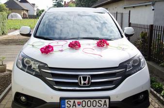 Naša svadobná výzdoba auta...