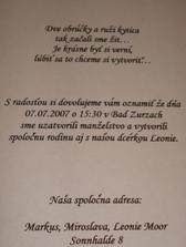 nasa basnicka na svadobnom oznameni...