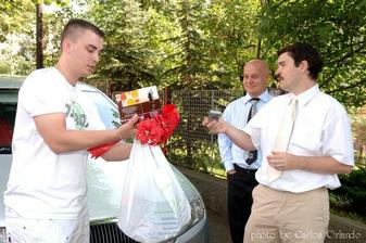 příprava na výzdobu aut