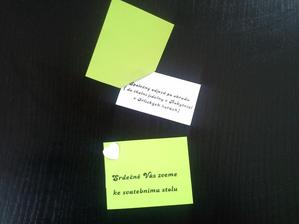 tak pozvánky na hostinu, obdobně vypadají i ty na raut... otevírací:)