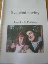 naše svatební noviny - kousiček Vám ukážu :-)