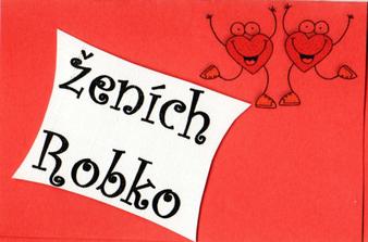 menovky na stol - ženích