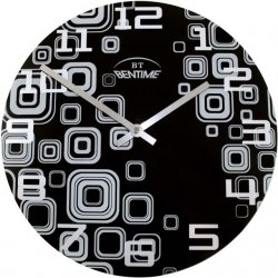 Nástenné hodiny H16 AR295BK Black 30cm - Obrázok č. 1