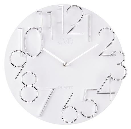 Nástenné hodiny JVD quartz HB08 biele 32cm - Obrázok č. 1