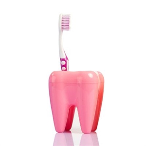 Stojan na kefky zub ružový - Obrázok č. 1